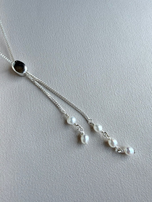 Pearl Slider Necklace