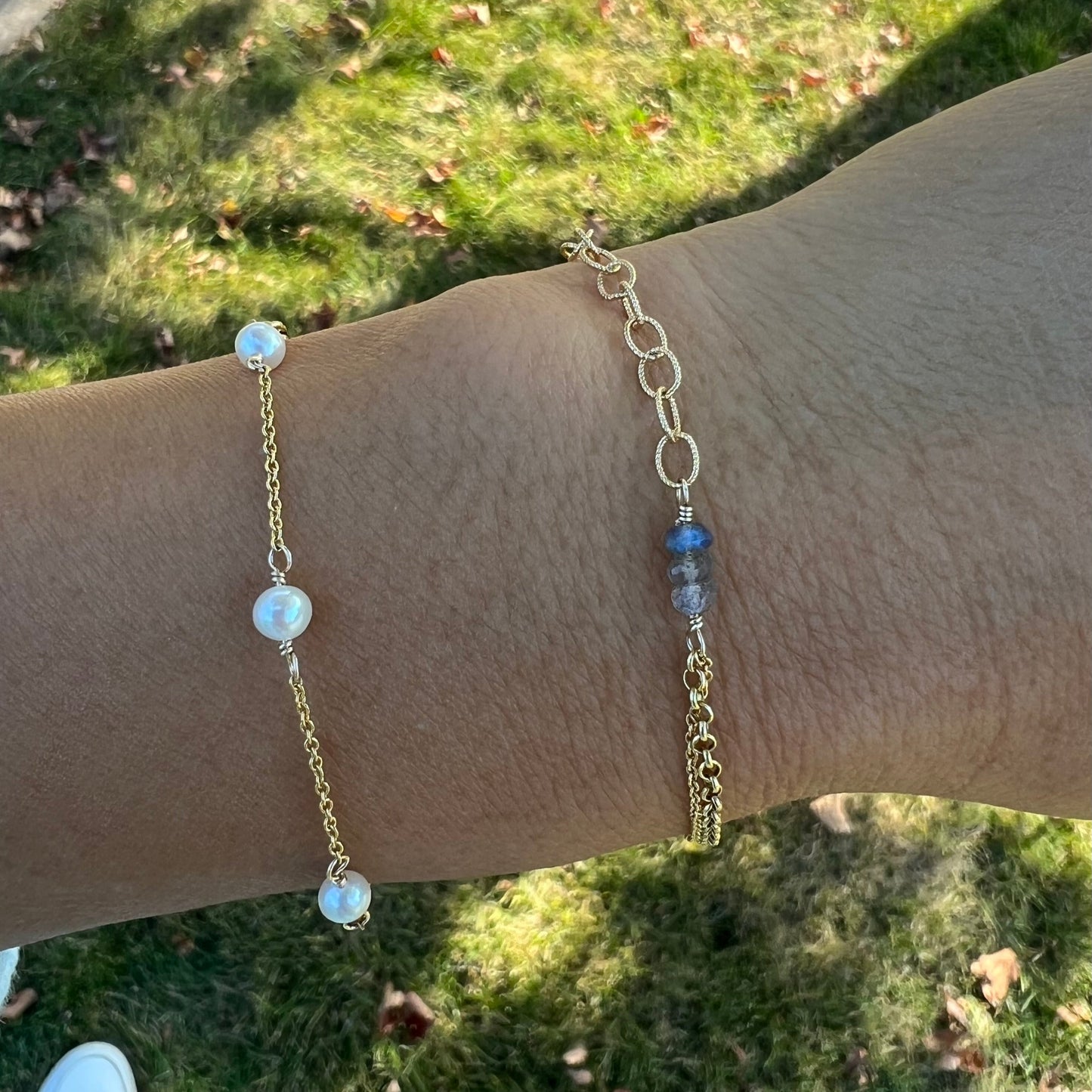 TEXTURED LABRADORITE BRACELET