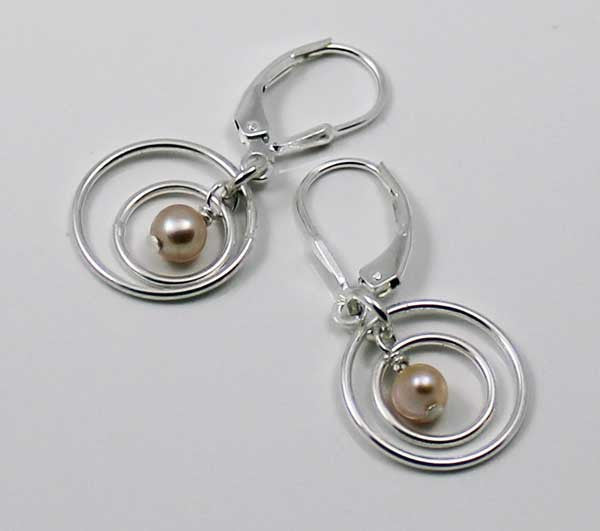 PINK ORBIT EARRINGS